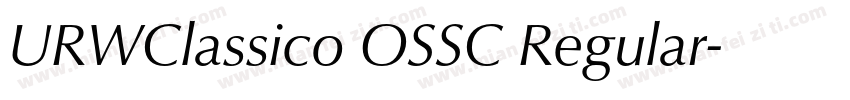 URWClassico OSSC Regular字体转换